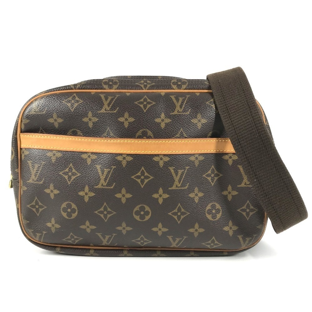 LOUIS VUITTON M45254 Monogram Reporter PM Crossbody Bag Shoulder Canvas Women...